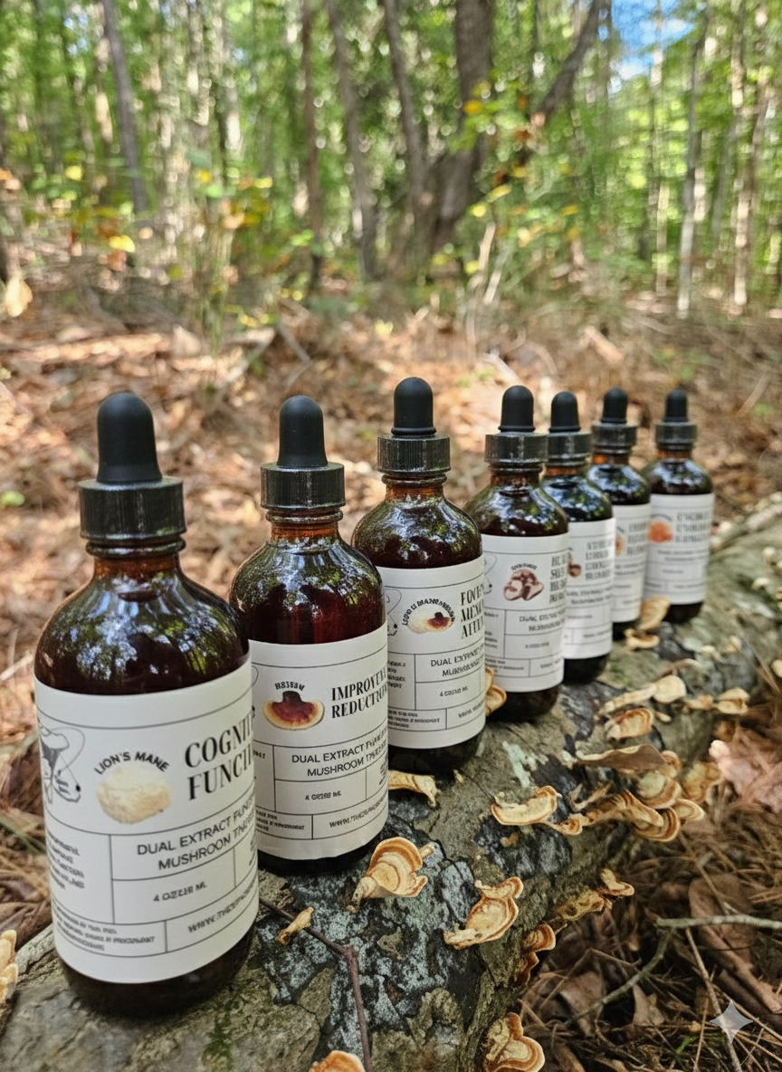 Dual Extracted Functional Mushroom Tinctures